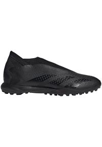 Adidas - Buty piłkarskie adidas Predator Accuracy.3 Ll Tf M GW4644 czarne. Kolor: czarny. Materiał: syntetyk, materiał. Szerokość cholewki: normalna. Wzór: nadruk. Sport: piłka nożna