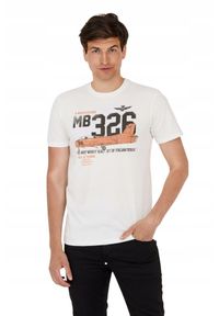 Aeronautica Militare - AERONAUTICA MILITARE Biały bawełniany t-shirt męski, Rozmiar XXL. Kolor: biały. Materiał: bawełna. Długość rękawa: krótki rękaw. Długość: krótkie #3