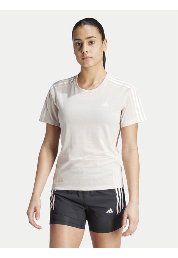 Adidas - adidas Koszulka techniczna Own The Run IN8335 Różowy Regular Fit. Kolor: różowy. Materiał: syntetyk. Sport: bieganie