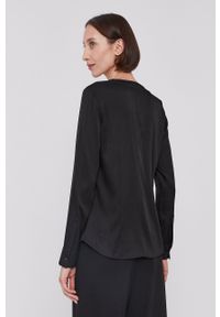 BOSS - Boss Koszula damska kolor czarny regular. Okazja: na co dzień. Kolor: czarny. Materiał: tkanina. Długość rękawa: długi rękaw. Długość: długie. Wzór: gładki. Styl: casual #4