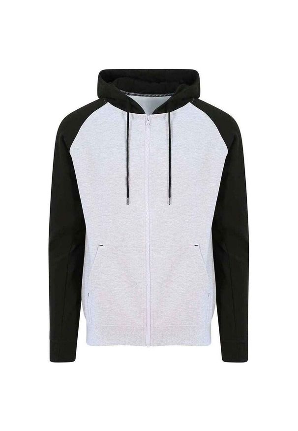 AWDIS - Bluza Bejsbolowa Unisex Dla Dorosłych Just Hoods. Kolor: szary