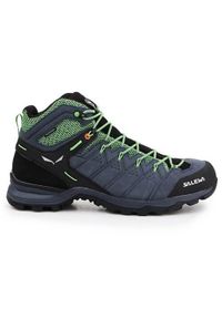 Buty trekkingowe męskie Salewa MS Alp Mate Mid WP. Wysokość cholewki: za kostkę. Zapięcie: sznurówki. Kolor: zielony, wielokolorowy, czarny, szary. Materiał: materiał, syntetyk. Szerokość cholewki: normalna #2
