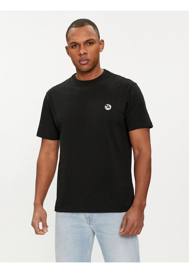 Save The Duck T-Shirt DT1709M BESY18 Czarny Regular Fit. Kolor: czarny. Materiał: bawełna