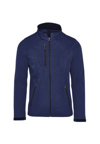 SG - Męska Kurtka Soft Shell Signature Bez Metki. Kolor: niebieski