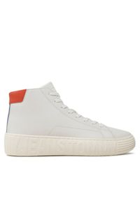 Tommy Jeans Sneakersy Tjm Outsole Mid Cut EM0EM01218 Biały. Kolor: biały. Materiał: skóra #1