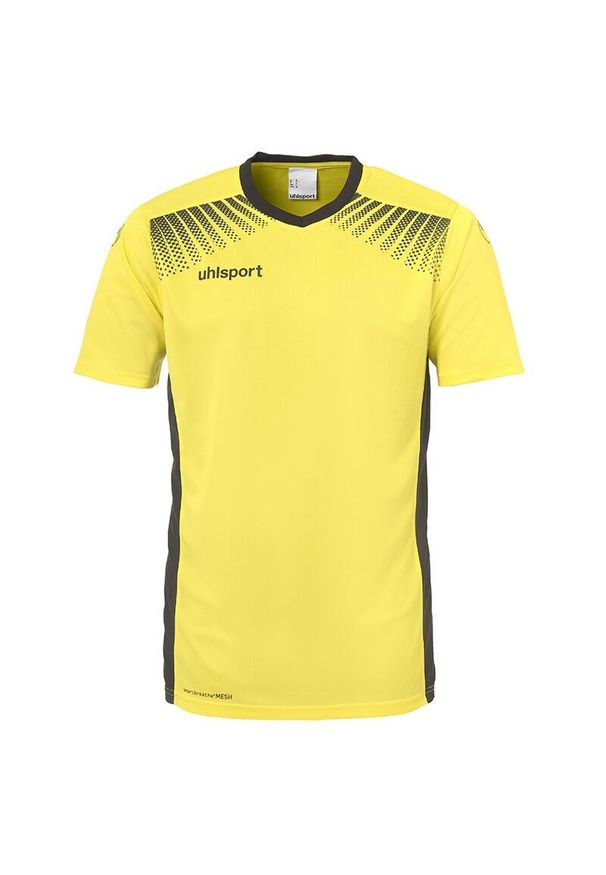 UHLSPORT - Koszulka bramkarska Uhlsport Goal. Typ kołnierza: dekolt w serek. Kolor: żółty. Sport: piłka nożna
