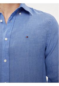 TOMMY HILFIGER - Tommy Hilfiger Koszula MW0MW34602 Niebieski Regular Fit. Kolor: niebieski. Materiał: len