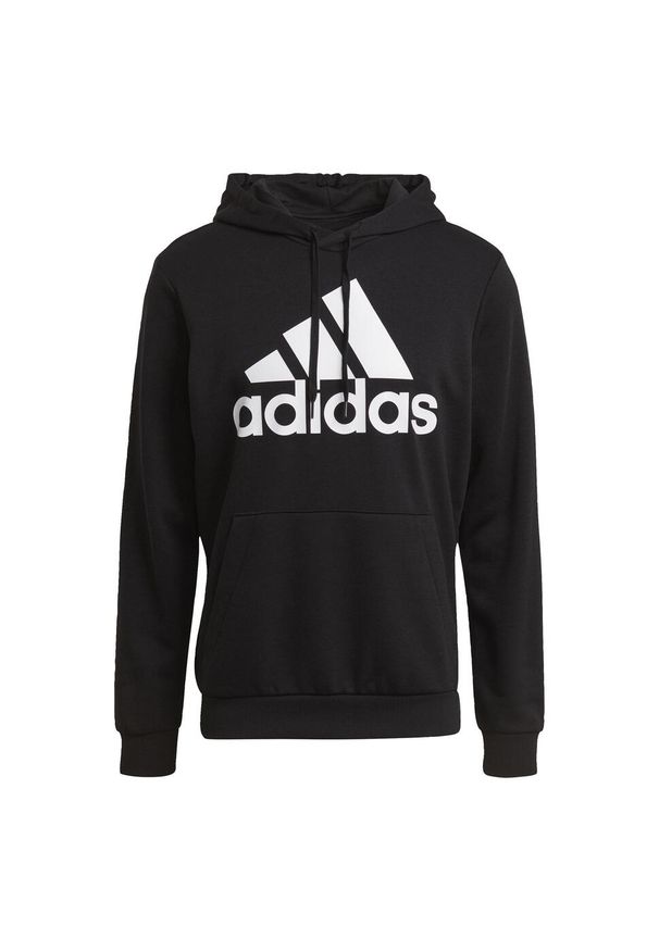 Adidas - Bluza z kapturem adidas Essentials Big Logo. Typ kołnierza: kaptur. Kolor: czarny, biały, wielokolorowy. Materiał: materiał, bawełna. Sport: fitness