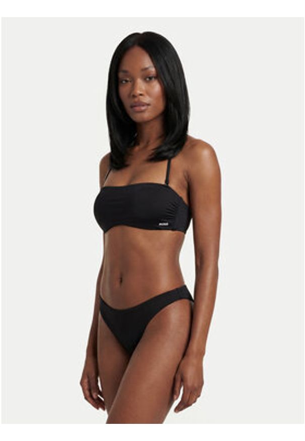 Hugo - HUGO Góra od bikini Pure Bandeau 50555649 Czarny. Kolor: czarny. Materiał: syntetyk