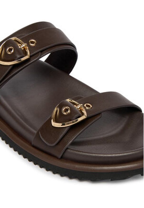 Blauer Klapki S6BLOOM03/LEA Brązowy. Kolor: brązowy. Materiał: skóra