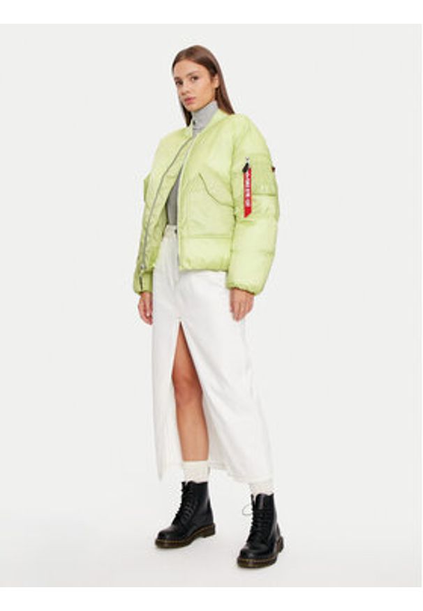 Alpha Industries Kurtka bomber 148004 Zielony Regular Fit. Kolor: zielony. Materiał: syntetyk
