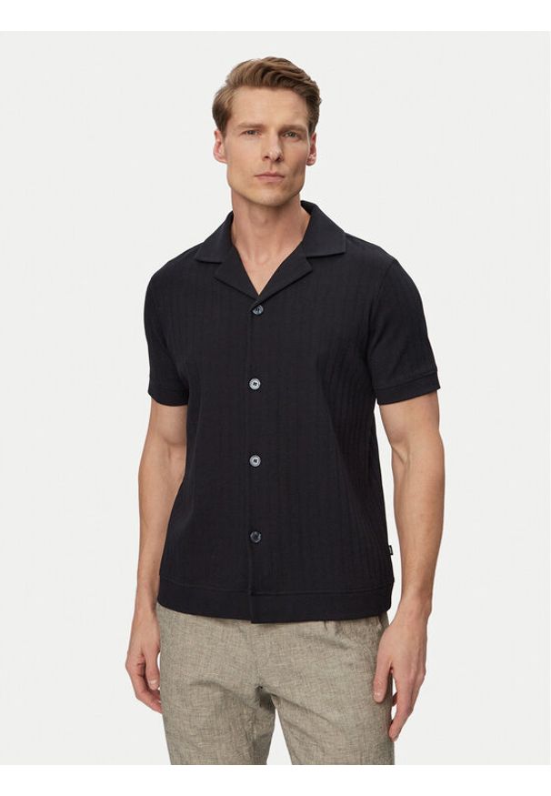 JOOP! Koszula Juanmanuel 30101936 Granatowy Regular Fit. Kolor: niebieski. Materiał: bawełna