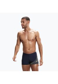 Spodenki kąpielówki męskie Speedo Medley Logo Aquashort. Kolor: żółty, wielokolorowy, niebieski