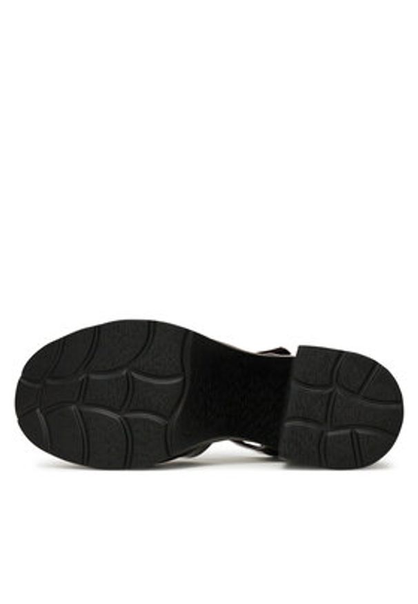 DeeZee Sandały ZB8358-1 Bordowy. Kolor: czerwony. Materiał: skóra