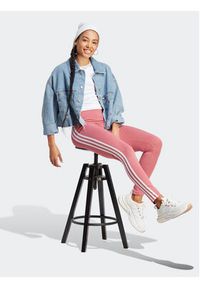 Adidas - adidas Legginsy Future Icons 3-Stripes IC0517 Różowy Regular Fit. Kolor: różowy. Materiał: bawełna #3