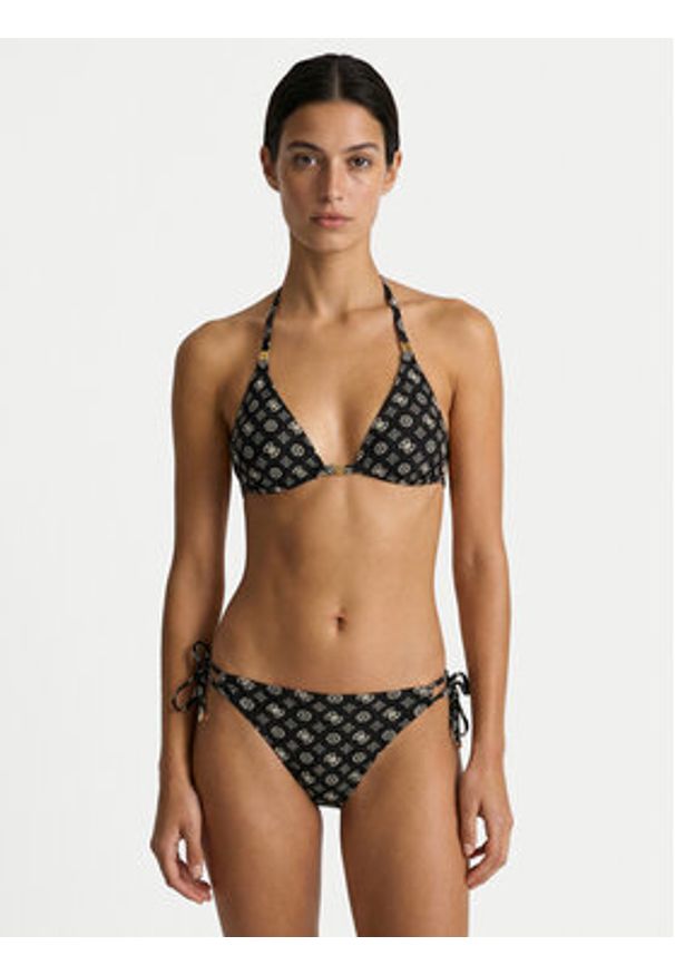 Guess Góra od bikini E6GJ08 MC04R Czarny. Kolor: czarny. Materiał: syntetyk