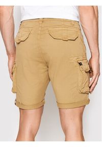 Alpha Industries Szorty materiałowe Crew 176203 Beżowy Regular Fit. Kolor: beżowy. Materiał: bawełna, materiał #2