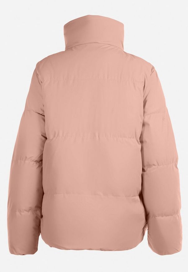 Born2be - Różowa Kurtka Pikowana ze Stójką Astasia. Typ kołnierza: kołnierzyk stójkowy. Kolor: różowy. Wzór: jednolity. Sezon: zima, jesień. Styl: elegancki