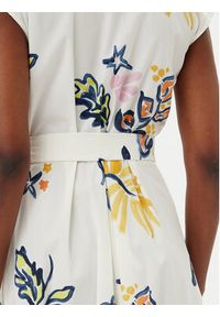Marella Sukienka koszulowa Pier 2513221372200 Biały Regular Fit. Kolor: biały. Materiał: bawełna. Typ sukienki: koszulowe #5