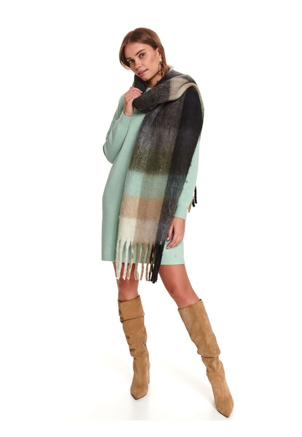TOP SECRET - Tunika swetrowa. Kolor: miętowy. Długość: długie. Sezon: zima