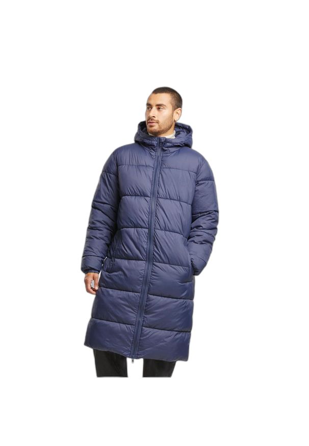 Długa kurtka puchowa Urban Classics. Kolor: niebieski. Materiał: puch. Długość: długie. Sezon: zima
