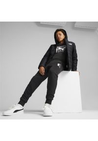 Puma - Młodzieżowa ocieplana kurtka Essentials PUMA Black. Kolor: czarny