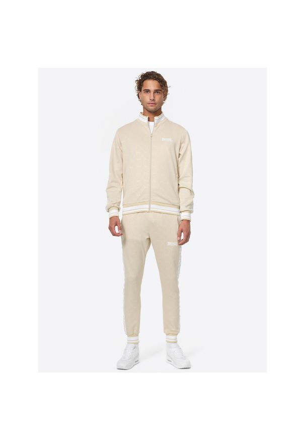 Dres Lonsdale Ashwell. Kolor: beżowy, wielokolorowy, biały. Materiał: dresówka. Sport: fitness