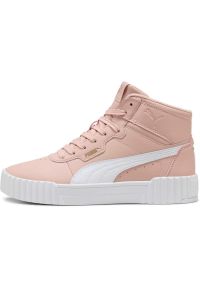 Adidasy Puma Carina 3.0 Mid, Kobiety. Kolor: różowy. Materiał: syntetyk, materiał. Sport: fitness
