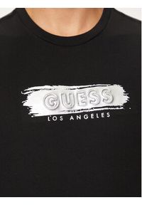 Guess T-Shirt M4BI61 K9RM1 Czarny Slim Fit. Kolor: czarny. Materiał: bawełna #4