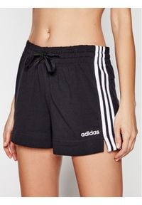 Adidas - adidas Szorty sportowe Essentials 3-Stripes DP2405 Czarny Slim Fit. Kolor: czarny. Materiał: bawełna #1