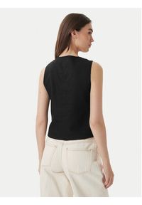 only - ONLY Kamizelka garniturowa Goa 15363724 Czarny Regular Fit. Kolor: czarny. Materiał: len #8