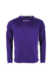 STANNO - Dziecięcy dżersej z długim rękawem Stanno Drive Match. Kolor: wielokolorowy, fioletowy, biały. Materiał: jersey. Długość rękawa: długi rękaw. Długość: długie #1