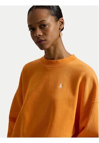 Polo Ralph Lauren Bluza 211965111500 Pomarańczowy Oversize. Typ kołnierza: polo. Kolor: pomarańczowy. Materiał: bawełna #4