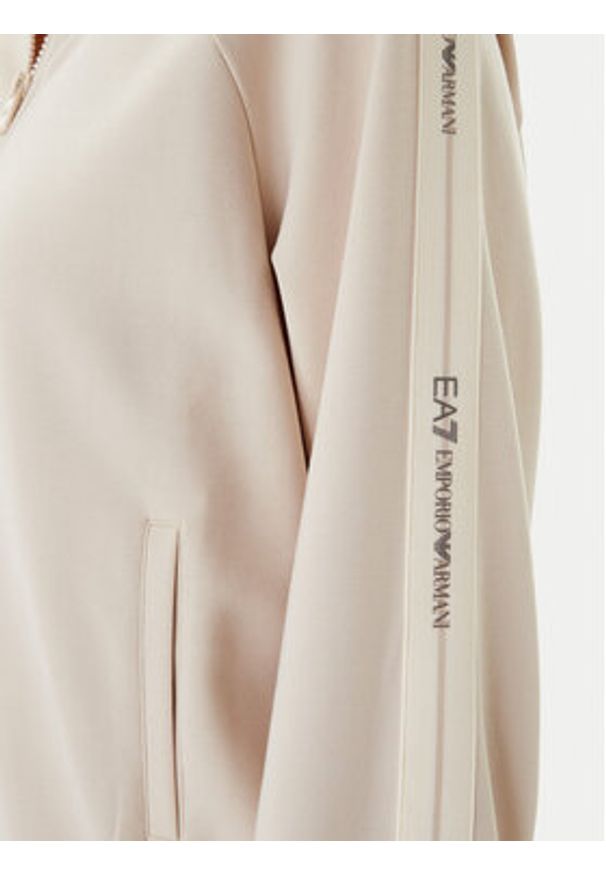 EA7 Emporio Armani Dres 7W000979 AF12501 U1088 Beżowy Regular Fit. Kolor: beżowy. Materiał: syntetyk