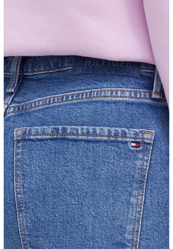 TOMMY HILFIGER - Tommy Hilfiger Jeansy Gramercy damskie high waist. Stan: podwyższony. Kolor: niebieski
