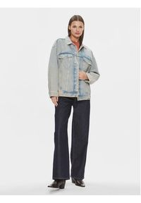 Tommy Jeans Kurtka jeansowa Daisy DW0DW16995 Niebieski Oversize. Kolor: niebieski. Materiał: bawełna