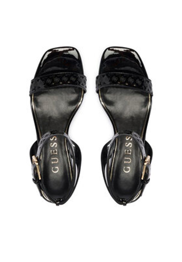 Guess Sandały FLJGST PAF03 Czarny. Kolor: czarny. Materiał: skóra
