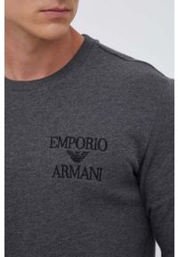 Emporio Armani Underwear dres lounge kolor szary. Kolor: szary. Materiał: dresówka #2