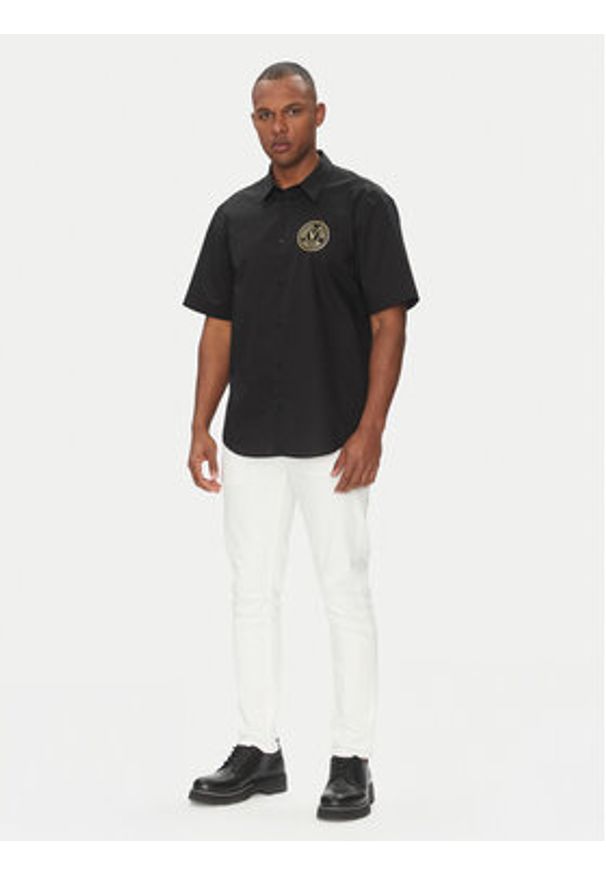 Versace Jeans Couture Koszula 78GALY11 Czarny Regular Fit. Kolor: czarny. Materiał: bawełna