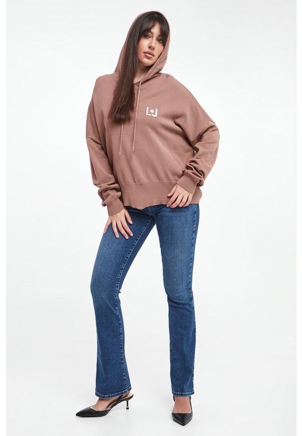 Liu Jo - Sweter damski z kapturem LIU JO. Typ kołnierza: kaptur