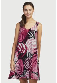 Cellbes - Dżersejowa sukienka ze wzorem. Kolor: czarny. Materiał: jersey. Długość rękawa: na ramiączkach. Sezon: lato #2