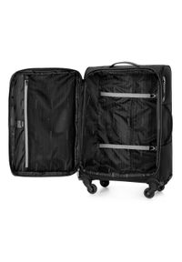 Wittchen - Średnia miękka walizka basic. Kolor: czarny, szary, wielokolorowy. Materiał: poliester. Styl: klasyczny #7