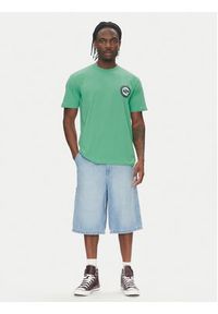Quiksilver T-Shirt Circle Back Ss EQYZT08054 Zielony Regular Fit. Kolor: zielony. Materiał: bawełna #5
