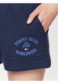 Tommy Jeans Szorty sportowe DW0DW15870 Granatowy Relaxed Fit. Kolor: niebieski. Materiał: bawełna