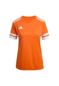 Adidas Sport Squa25 Jsy W Koszulka Damskie. Kolor: pomarańczowy, żółty, wielokolorowy. Sport: piłka nożna