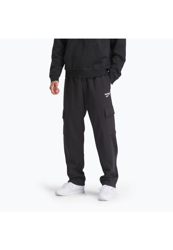 Spodnie męskie Reebok Identity Small Logo OH Cargo. Kolor: czarny