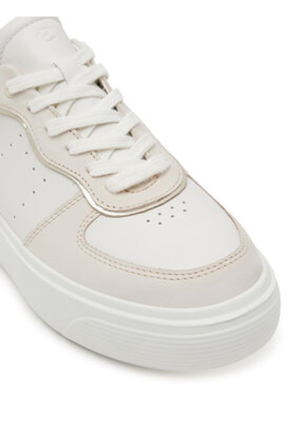 ecco - ECCO Sneakersy Street Platform W 21961361220 Biały. Kolor: biały. Materiał: skóra. Obcas: na platformie