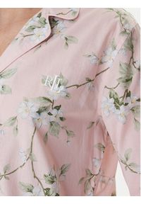 Lauren Ralph Lauren - LAUREN RALPH LAUREN Piżama ILN92493 Różowy Relaxed Fit. Kolor: różowy. Materiał: bawełna #2