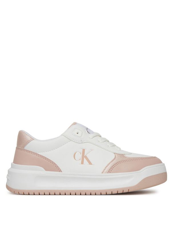 Sneakersy Calvin Klein Jeans. Kolor: biały