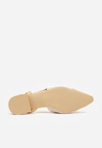 Born2be - Beżowe Sandały z Plecionką Fourash. Zapięcie: sprzączka. Kolor: beżowy. Materiał: jeans. Sezon: lato. Styl: klasyczny, elegancki #4